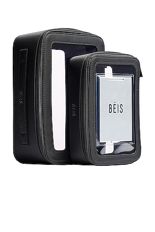 BEIS The Inflight Cosmetic Case Set in Black