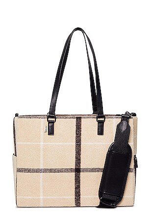 BEIS The Mini Work Tote in Plaid | REVOLVE display picture 3