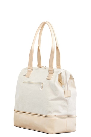 BEIS The Convertible Mini Weekend Bag in Beige