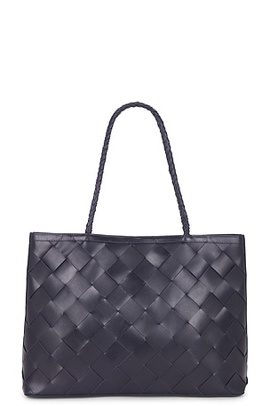 BEMBIEN Gabrielle Grande Weave Bag in Navy