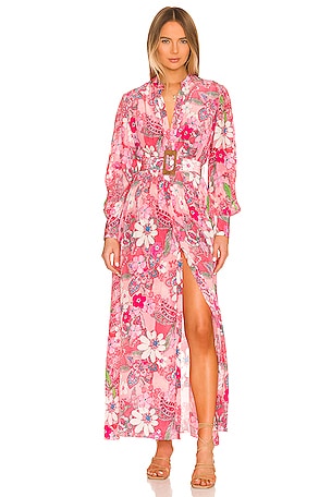 HEMANT AND NANDITA x REVOLVE Misaki Maxi Dress in Pink | REVOLVE