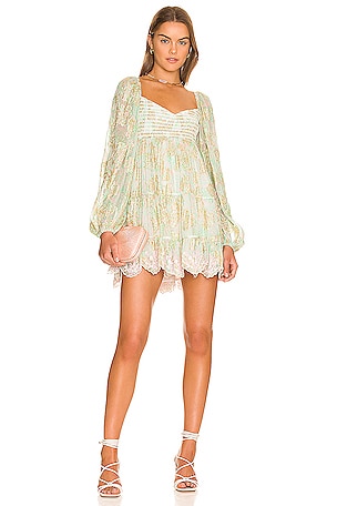 hemant and nandita green dress Tiva Short Dress in Multicolor main image 0
