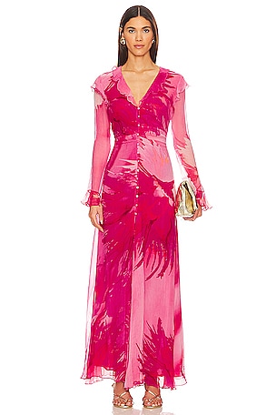 HEMANT AND NANDITA Abira Maxi Dress in Pink