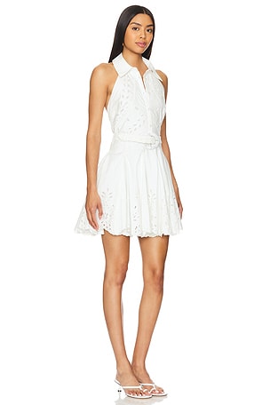 HEMANT AND NANDITA X Revolve Runa Short Dress With Buckle Belt in White