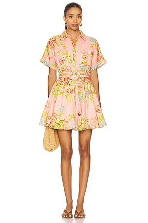 ROBE COURTE AVEC CEINTURE HEMANT AND NANDITA $438 NOUVEAU