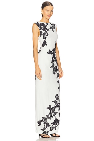 HEMANT AND NANDITA Maxi Dress in White. Size S. Also