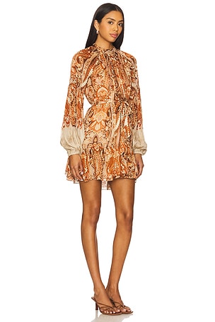 HEMANT AND NANDITA Short Dress in Brown