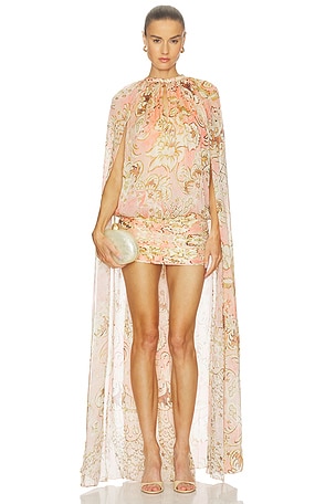 Mini Dress With Cape HEMANT AND NANDITA