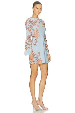 HEMANT AND NANDITA Mini Dress in Baby Blue