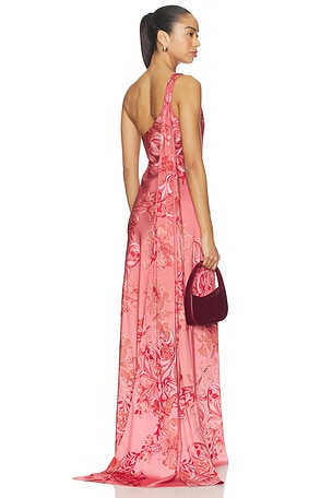 One Shoulder Sash Dress HEMANT AND NANDITA