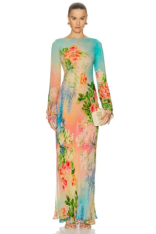 Double Layer Maxi Dress HEMANT AND NANDITA
