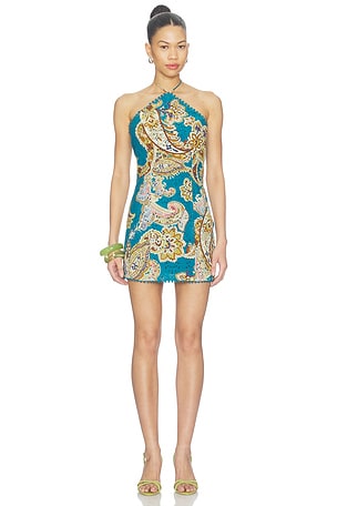 x REVOLVE X Revolve Silhouette Mini Dress in Olive HEMANT AND NANDITA