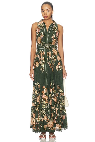 x REVOLVE X Revolve Halter Neck Maxi Dress With Buckle Belt in Blue Tbc HEMANT AND NANDITA