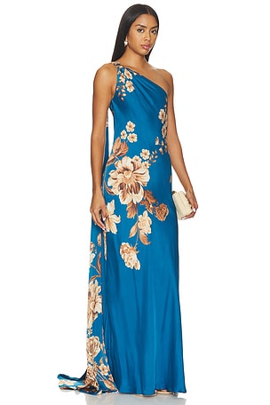 One Shoulder Sash Dress HEMANT AND NANDITA