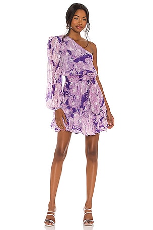 hemant and nandita purple dress HEMANT AND NANDITA Ione Mini Dress in Purple