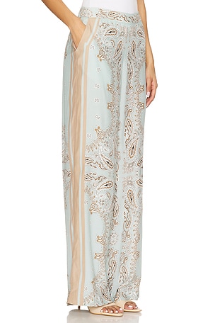 HEMANT AND NANDITA Straight Pants in Baby Blue