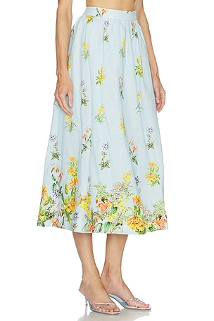 HEMANT AND NANDITA Skirt in Baby Blue