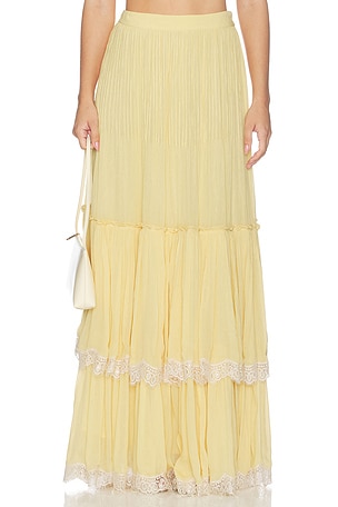 ЮБКА МАКСИ PINTUCK MAXI SKIRT HEMANT AND NANDITA