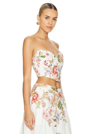 HEMANT AND NANDITA Corset Top in White