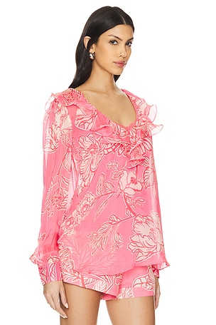 HEMANT AND NANDITA Top With Cami in Pink