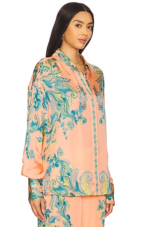 HEMANT AND NANDITA Oversized Shirt in Pink,Blue