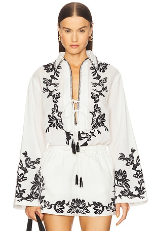 Drop Shoulder Collared Tunic HEMANT AND NANDITA