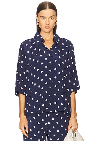 HEMANT AND NANDITA Shirt in Navy