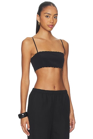 HEMANT AND NANDITA Bandeau Top in Black