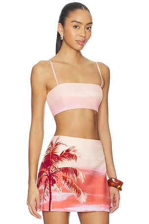HEMANT AND NANDITA Bandeau in Pink, Rose. Size XXS. Also