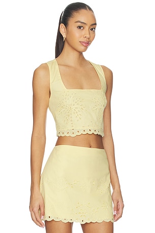 HEMANT AND NANDITA Boxy Top in Yellow