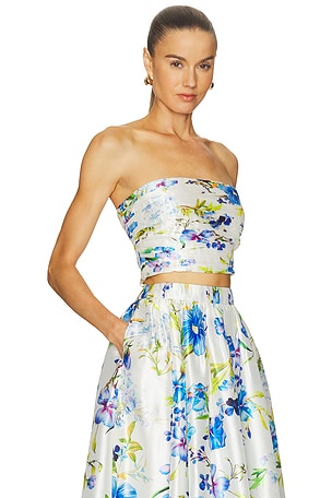 HEMANT AND NANDITA Strapless Top in Ivory. Size XXS. Also