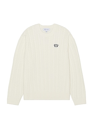 Cable Crew Neck Sweater BEVERLY HILLS x REVOLVE