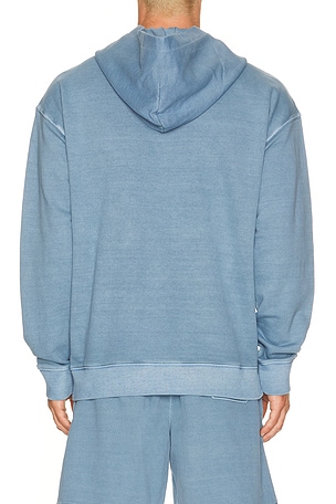 Beyond Yoga Beach Washed Terry Hoodie in Blue