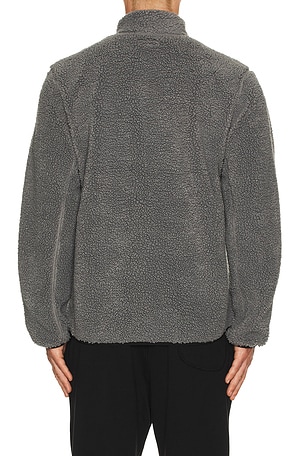 Beyond Yoga Boucle Fleece Men's Zip Jacket in Grey. Size XL/1X. Also