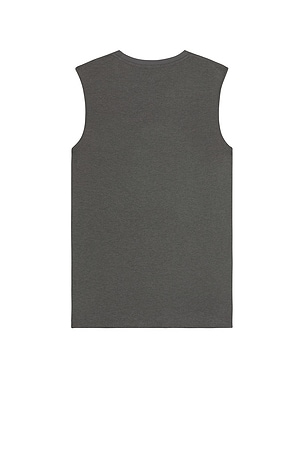 Beyond Yoga Featherweight Freeflo Muscle Tank in Charcoal