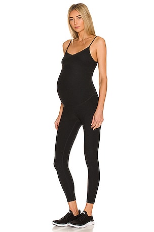 Beyond Yoga Spacedye Uplift Maternity Jumpsuit in Black