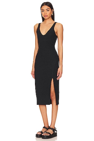 Beyond Yoga Spacedye Inspire Midi Dress in Black