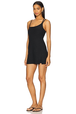 Beyond Yoga Space Dye Fearless Mini Dress in Black