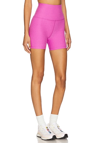 Beyond Yoga Spacedye Keep Pace Biker Shorts in Fuchsia