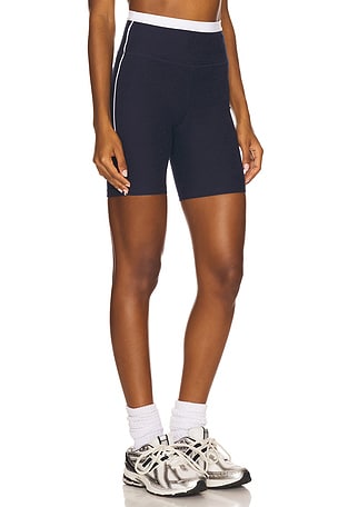 Beyond Yoga Spacedye Trophy Shorts in Navy