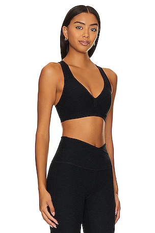 Beyond Yoga Spacedye Lift Your Spirits Sports Bra in Black