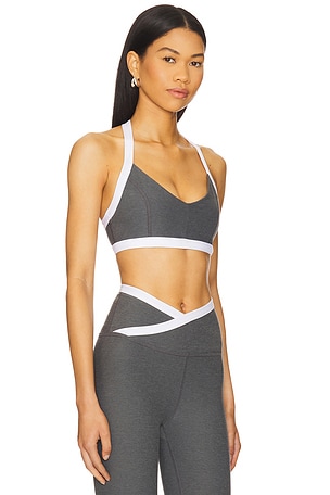 Beyond Yoga Spacedye Outlines Bra in Grey