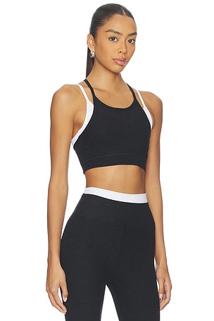Beyond Yoga Spacedye On The Double Sports Bra in Black