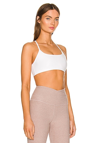 Beyond Yoga Spacedye Slim Racerback Bra in White