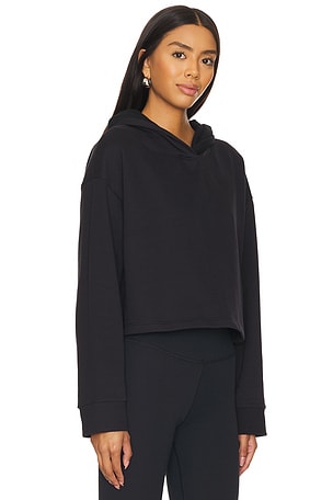 Beyond Yoga Happiness Cropped Hoodie in Black