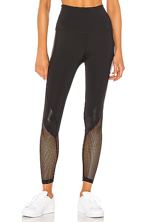 Beyond Yoga Pearlized Digital Wavelength High Waisted Midi Legging in Black REVOLVE