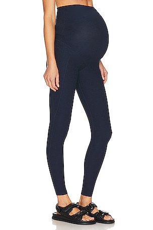 Beyond Yoga Love the Bump Maternity Pocket Midi Legging in Navy