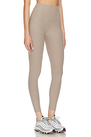 Beyond Yoga Spacedye Caught in The Midi High Waisted Legging in Tan. Size XS. Also