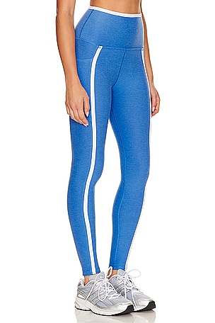 Beyond Yoga Spacedye New Moves High Waisted Midi Legging in Baby Blue