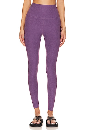 Beyond Yoga Spacedye Caught in the Midi High Waisted Legging in Woodland  Heather